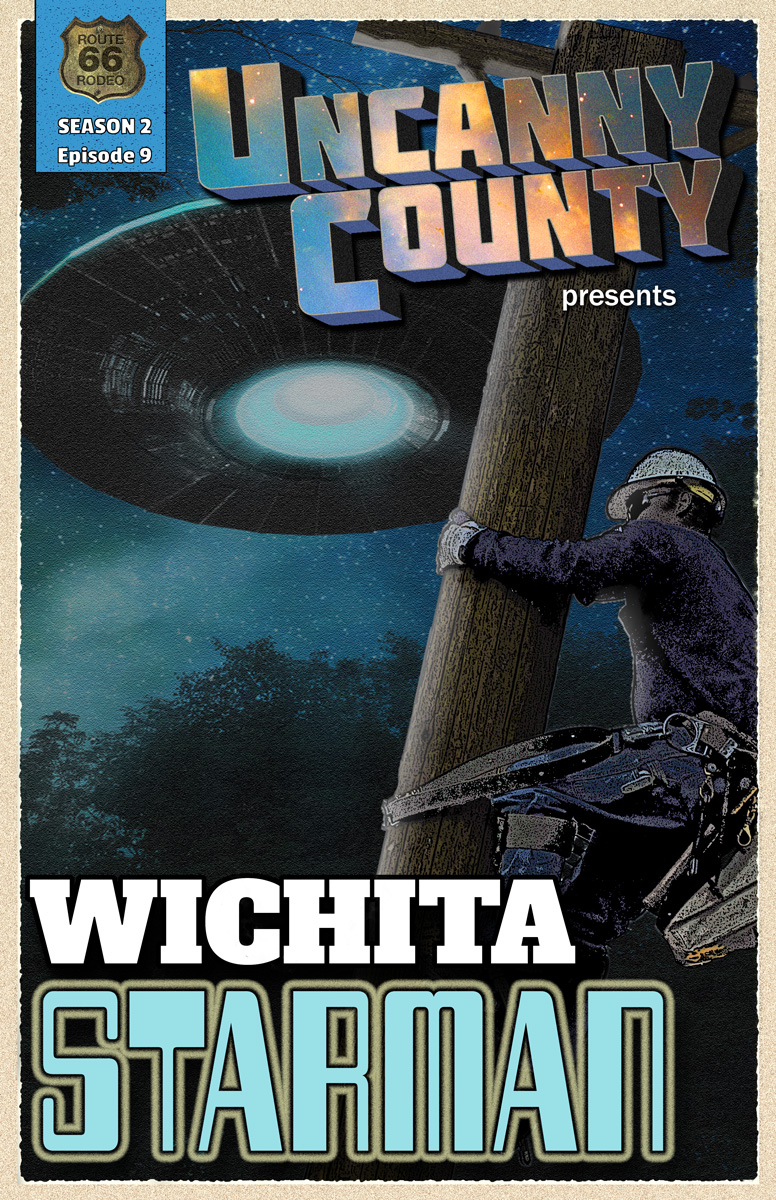 Poster for Episode 209 of the award-wilnning podcast Uncanny County. Episode written & produced by Todd Faulkner.